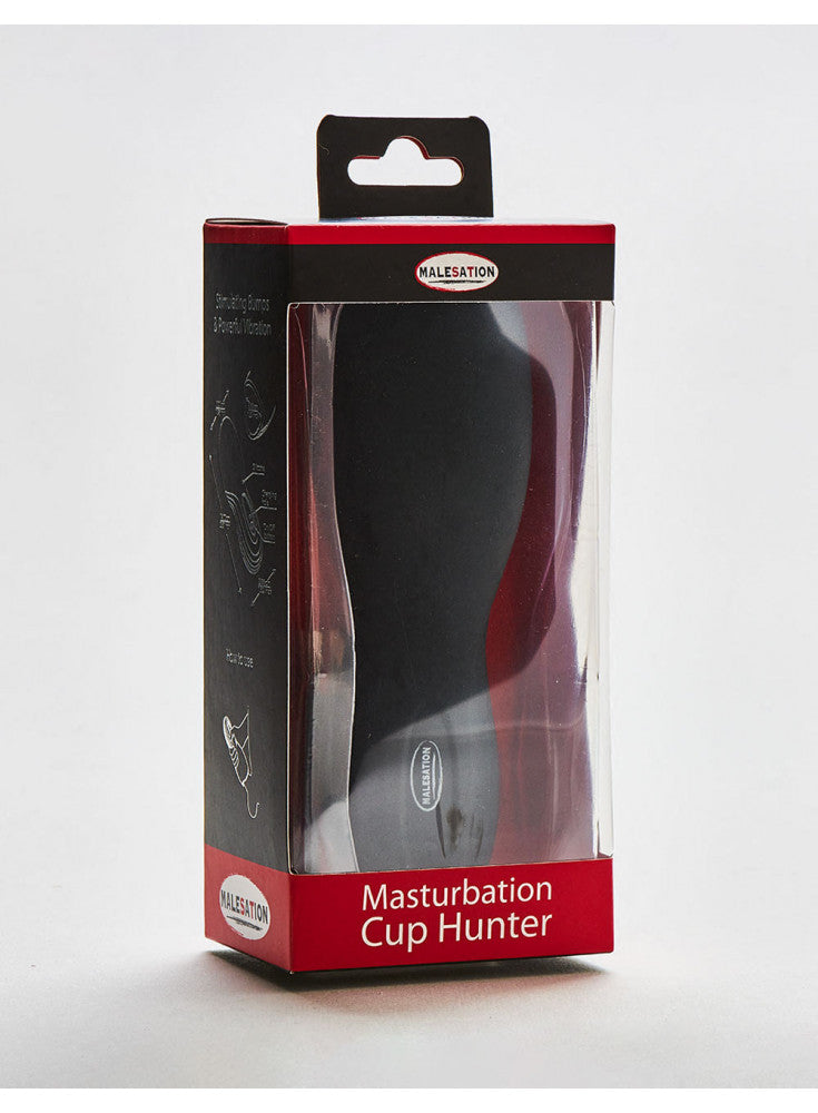 Malesation - Automatische Masturbator Cup - Hunter - Zwart-Erotiekvoordeel.nl