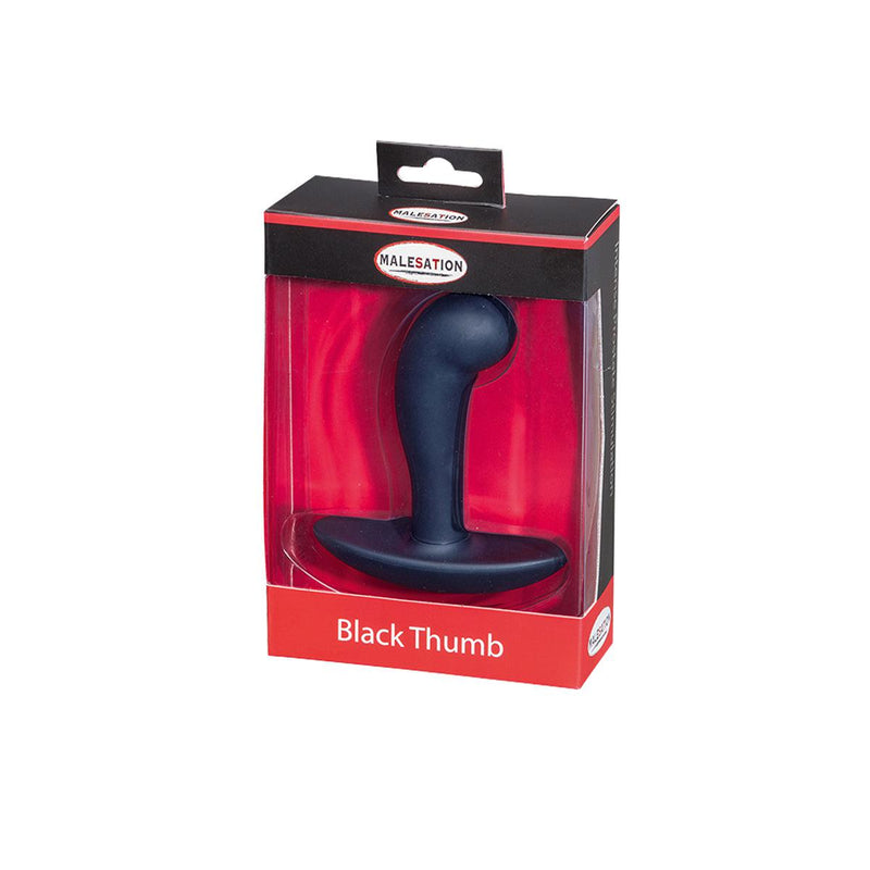 Malesation Black Thumb Buttplug Met Prostaat Stimulatie-Erotiekvoordeel.nl