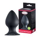 Malesation - Siliconen Buttplug - Zwart - Verkrijgbaar in 3 maten-Erotiekvoordeel.nl