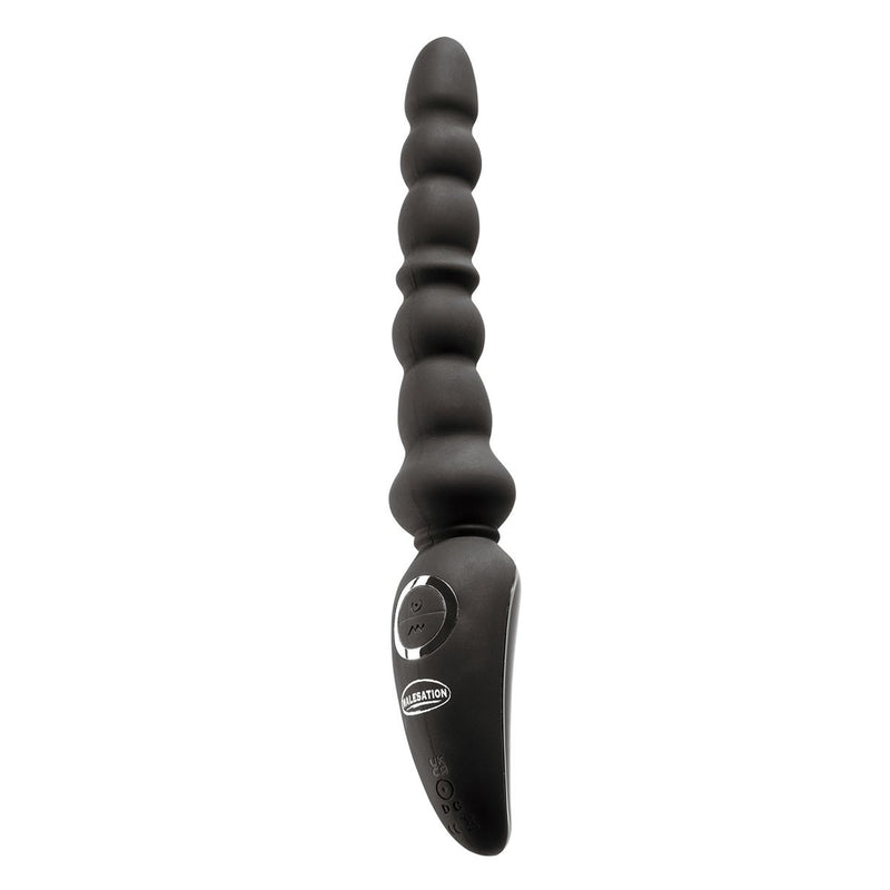 Malesation - Vibro Anal Stick - Flexibele en Buigbare Anaal Vibrator - Vibrerende Anaal Kralen - Zwart-Erotiekvoordeel.nl