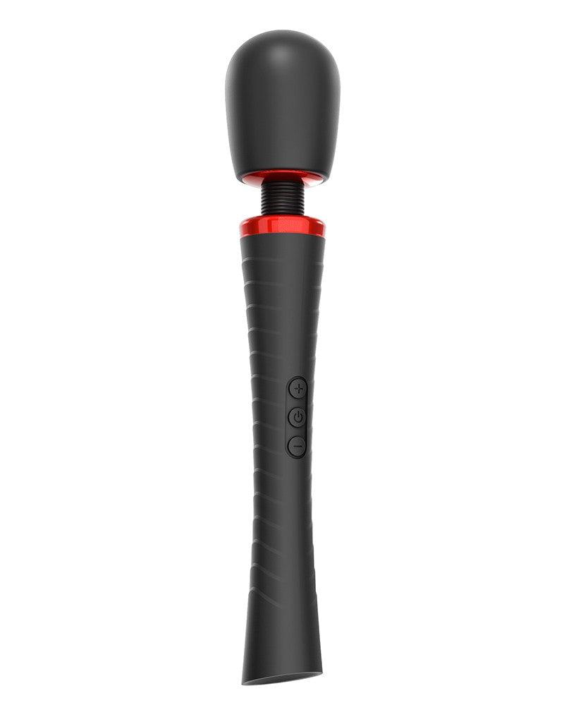 Man.Wand Extreme Powerwand Masturbator En Wand Vibrator Met opzetstukken - Zwart-Erotiekvoordeel.nl