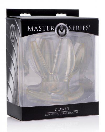 Master Series - Clawed - Spreidende Buttplug - Transparant-Erotiekvoordeel.nl