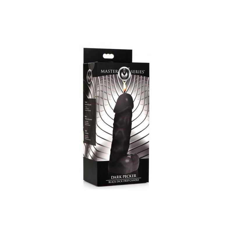 Master Series - Dark Pecker - Dick Drip - Wax Play - BDSM Kaars - Zwart-Erotiekvoordeel.nl