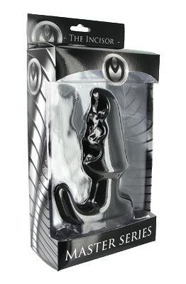 Master Series - The Incisor - Geribbelde Buttplug - Prostaat Melker - Met handvat-Erotiekvoordeel.nl