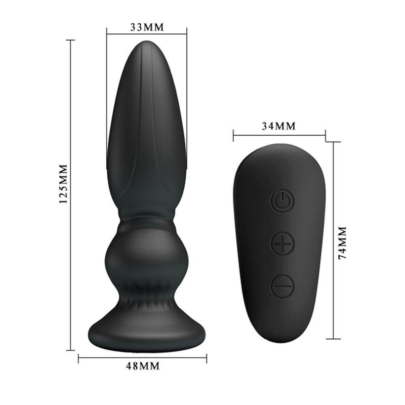 Mr. Play Vibrerende oplaadbare anaal plug Met Afstandsbediening - buttplug Extra-Erotiekvoordeel.nl