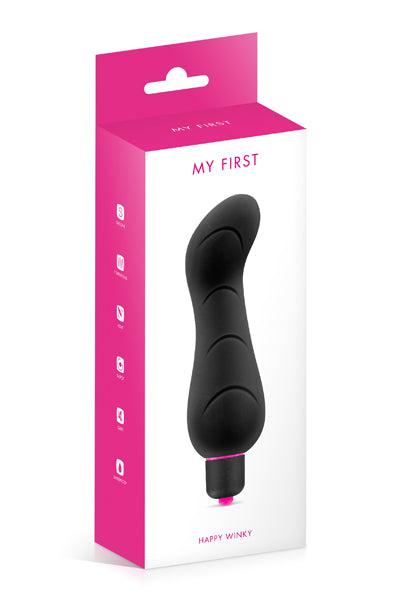 My First - Happy Winky Vibrator - Zwart-Erotiekvoordeel.nl