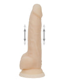 Naked Addiction - Stotende Dildo Met Zuignap En Afstandsbediening - Dubbellaags Siliconen - 18 cm-Erotiekvoordeel.nl