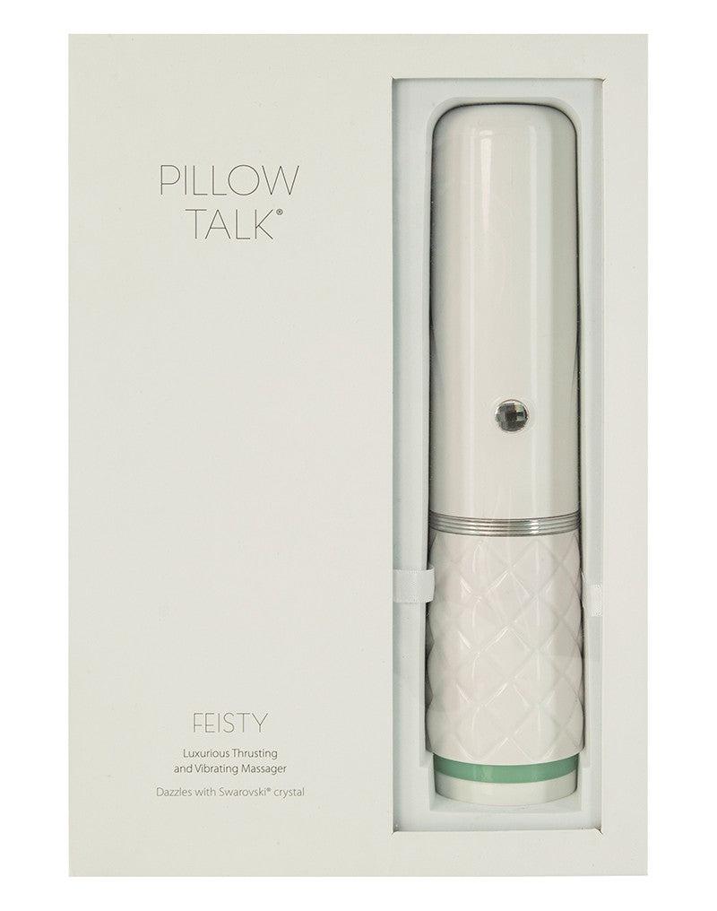 Pillow Talk - Feisty Stotende Vibrator Met handsfree houder - mintgroen-Erotiekvoordeel.nl