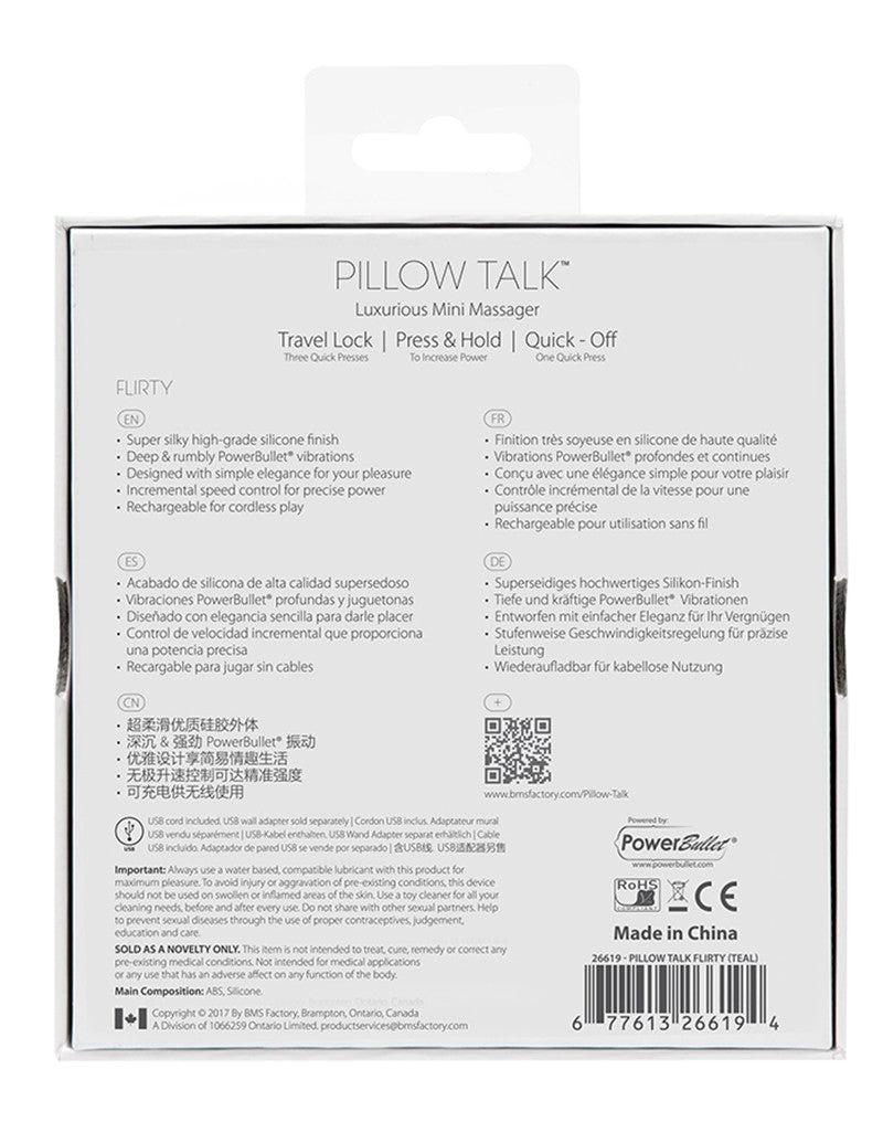 Pillow Talk Flirty Mini Vibrator - Lichtblauw-Erotiekvoordeel.nl