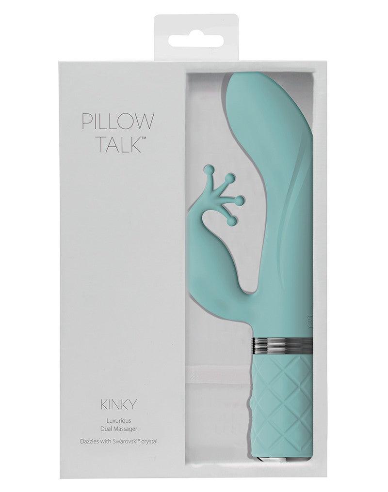 Pillow Talk Kinky Oplaadbare G-Spot En Clitoris Vibrator - Mint Blauw-Erotiekvoordeel.nl