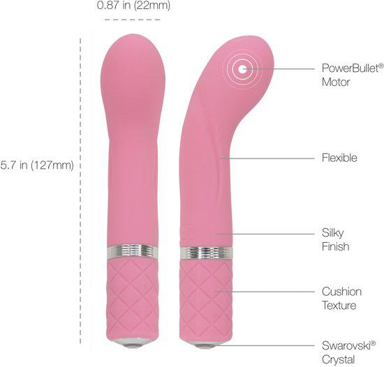 Pillow Talk Oplaadbare Mini Vibrator Racy - LichtRoze-Erotiekvoordeel.nl