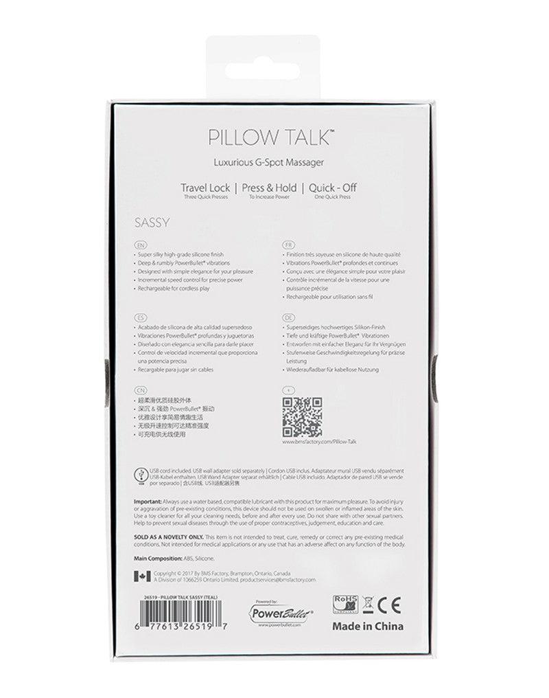 Pillow Talk Sassy G-Spot Vibrator - Lichtblauw-Erotiekvoordeel.nl