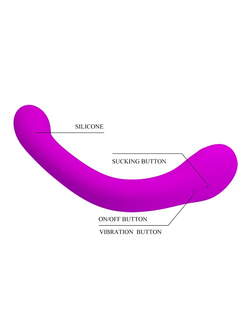 Pretty Love - Alex - G-Spot + Clitoris Vibrator - Met luchtdruk stimulatie - Roze-Erotiekvoordeel.nl