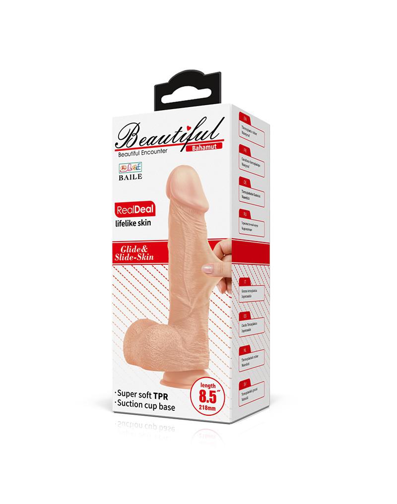 Pretty Love - Bahamut - Dildo - Realistische Vibrerende Dildo - Lengte 21.8 cm - Lichte Huidskleur - Geeft Levensechte Ervaring-Erotiekvoordeel.nl