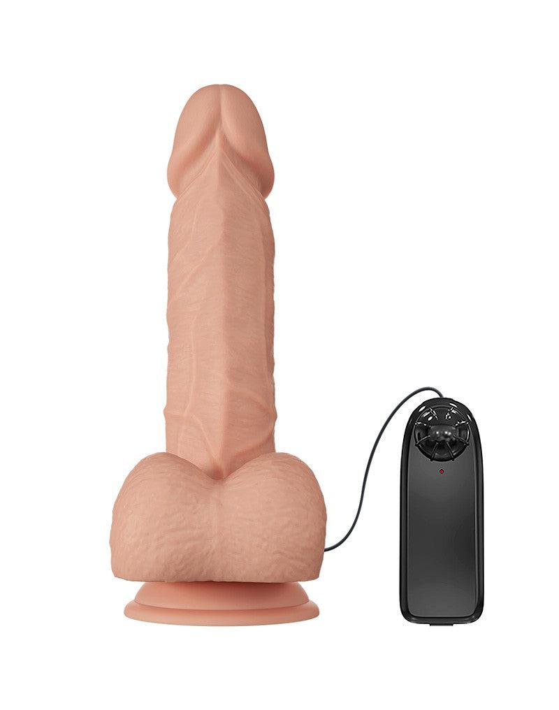 Pretty Love - Bahamut - Dildo - Realistische Vibrerende Dildo - Lengte 21.8 cm - Met Afstandsbediening - Lichte Huidskleur - Geeft Levensechte Ervaring-Erotiekvoordeel.nl