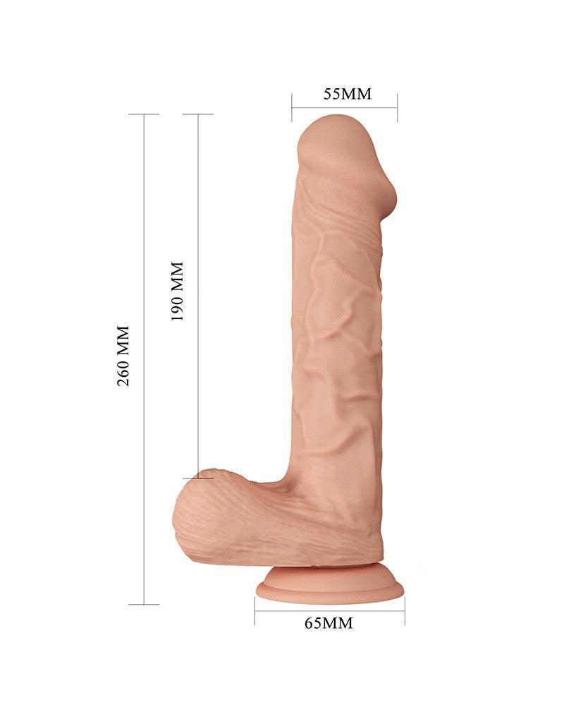 Pretty Love - Bergrisi - Dildo - Realistische Vibrerende Dildo - Lengte 26 cm - Lichte Huidskleur - Geeft Levensechte Ervaring-Erotiekvoordeel.nl