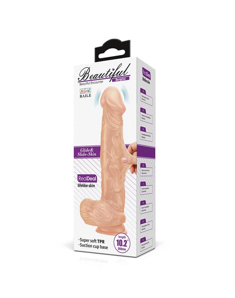 Pretty Love - Bergrisi - Dildo - Realistische Vibrerende Dildo - Lengte 26 cm - Met Afstandsbediening - Lichte Huidskleur - Geeft Levensechte Ervaring-Erotiekvoordeel.nl