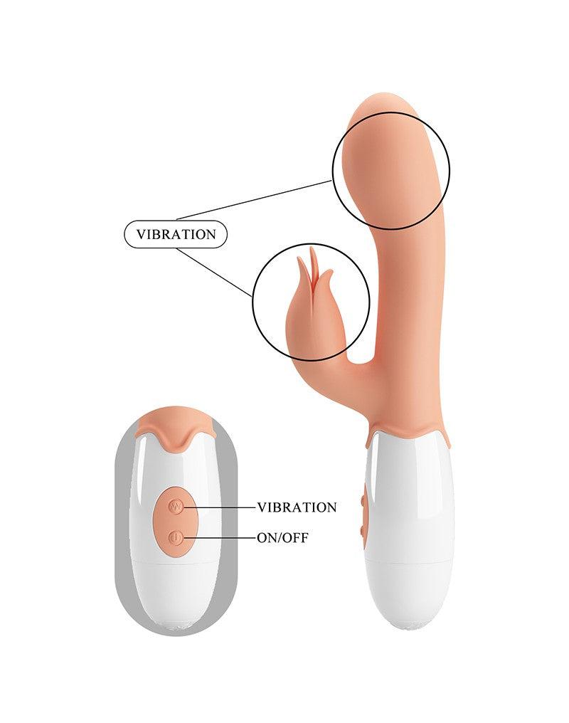 Pretty Love - Bloody Mary - Vibrator - Rabbit Vibrator met Clitoris Stimulatie - Lichte Huidskleur - Geeft Intens en Krachtig Plezier-Erotiekvoordeel.nl