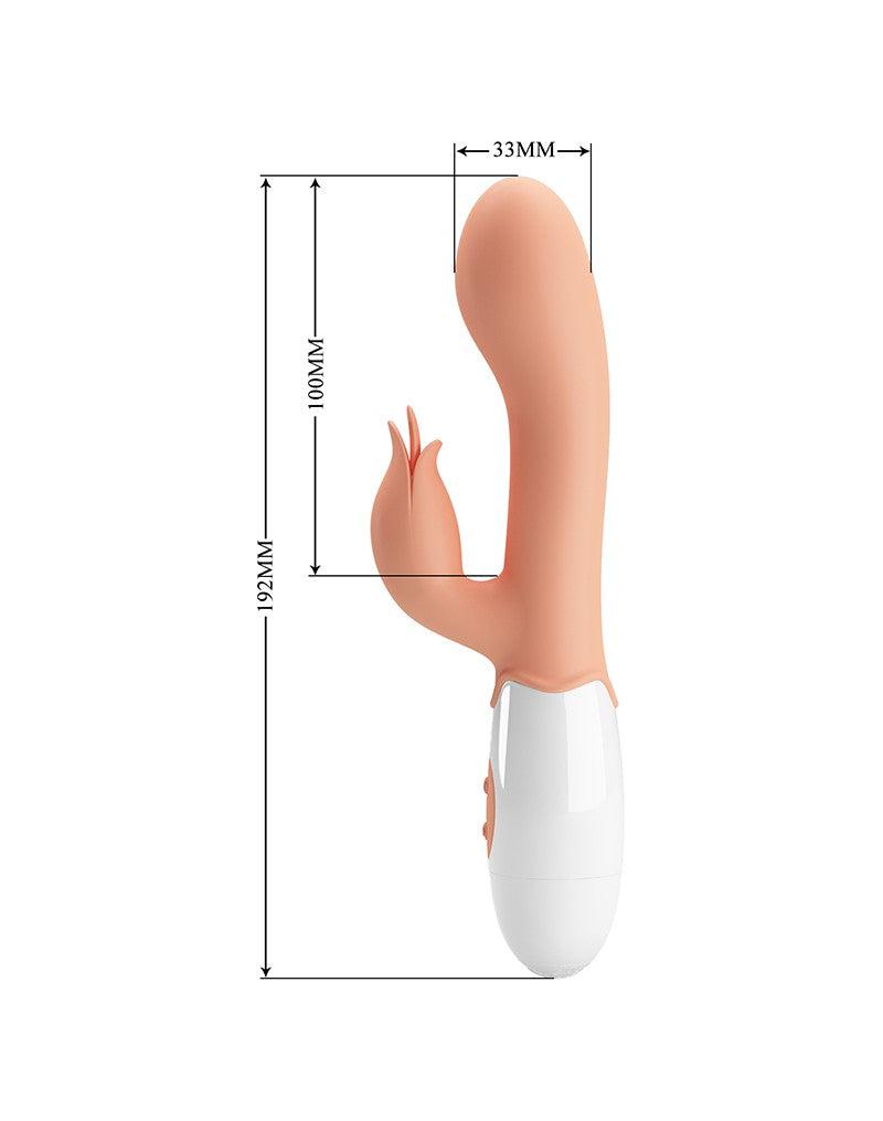 Pretty Love - Bloody Mary - Vibrator - Rabbit Vibrator met Clitoris Stimulatie - Lichte Huidskleur - Geeft Intens en Krachtig Plezier-Erotiekvoordeel.nl