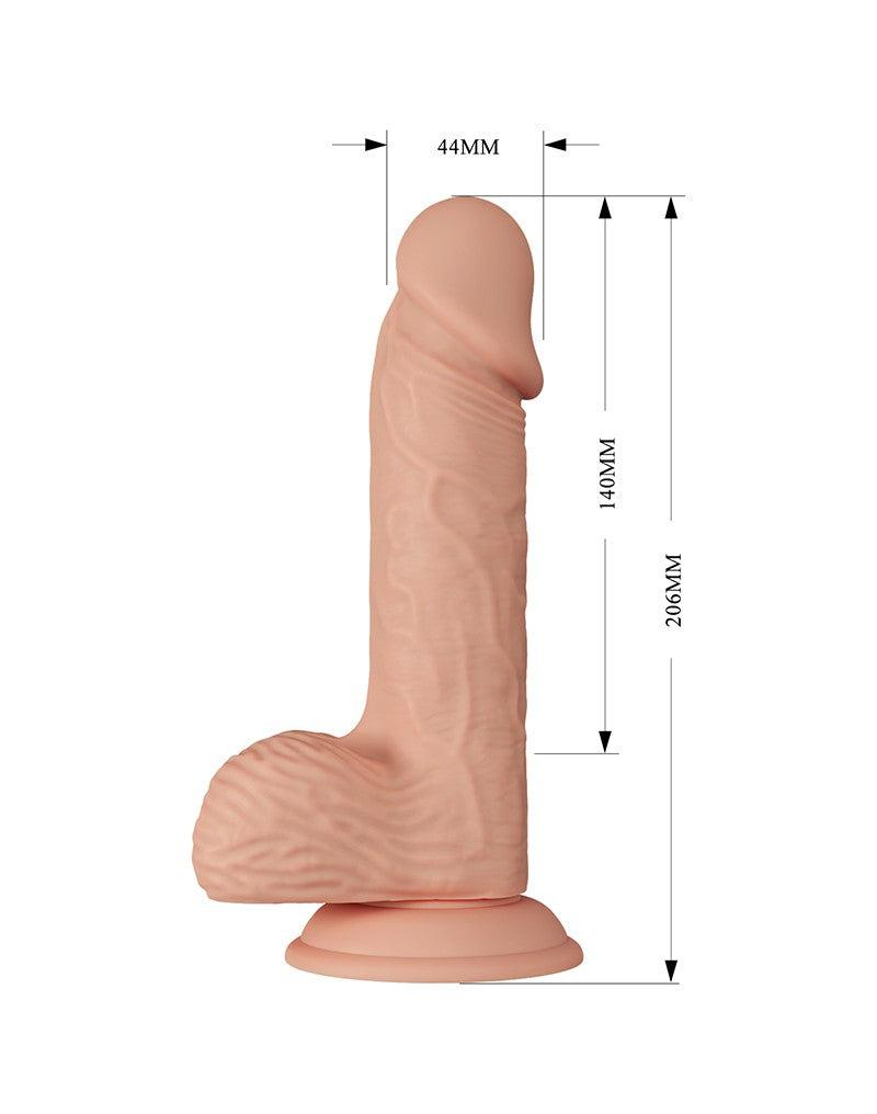 Pretty Love - Catoblepas - Realistische Vibrerende Dildo - Lengte 206 mm - Met Afstandsbediening - Lichte Huidskleur - Geeft Levensechte Ervaring-Erotiekvoordeel.nl