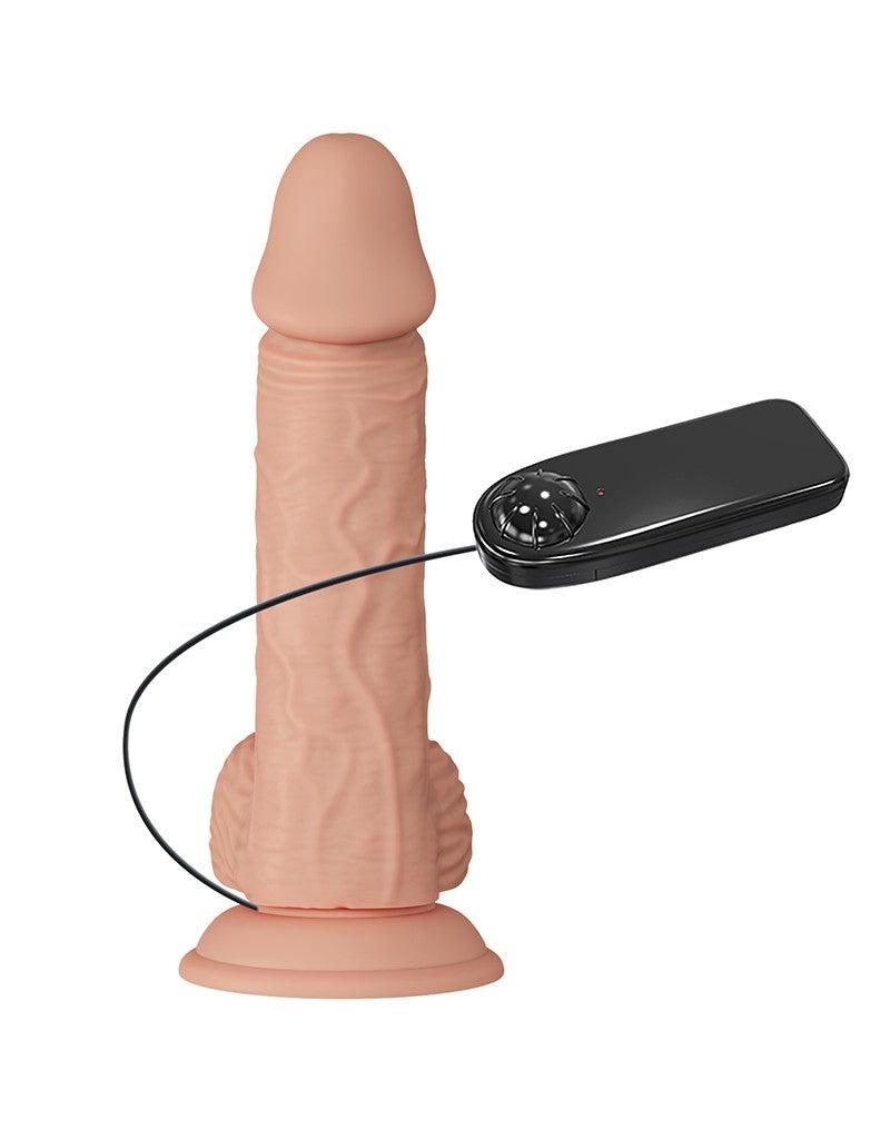 Pretty Love - Catoblepas - Realistische Vibrerende Dildo - Lengte 206 mm - Met Afstandsbediening - Lichte Huidskleur - Geeft Levensechte Ervaring-Erotiekvoordeel.nl