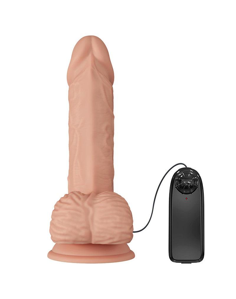 Pretty Love - Catoblepas - Realistische Vibrerende Dildo - Lengte 206 mm - Met Afstandsbediening - Lichte Huidskleur - Geeft Levensechte Ervaring-Erotiekvoordeel.nl