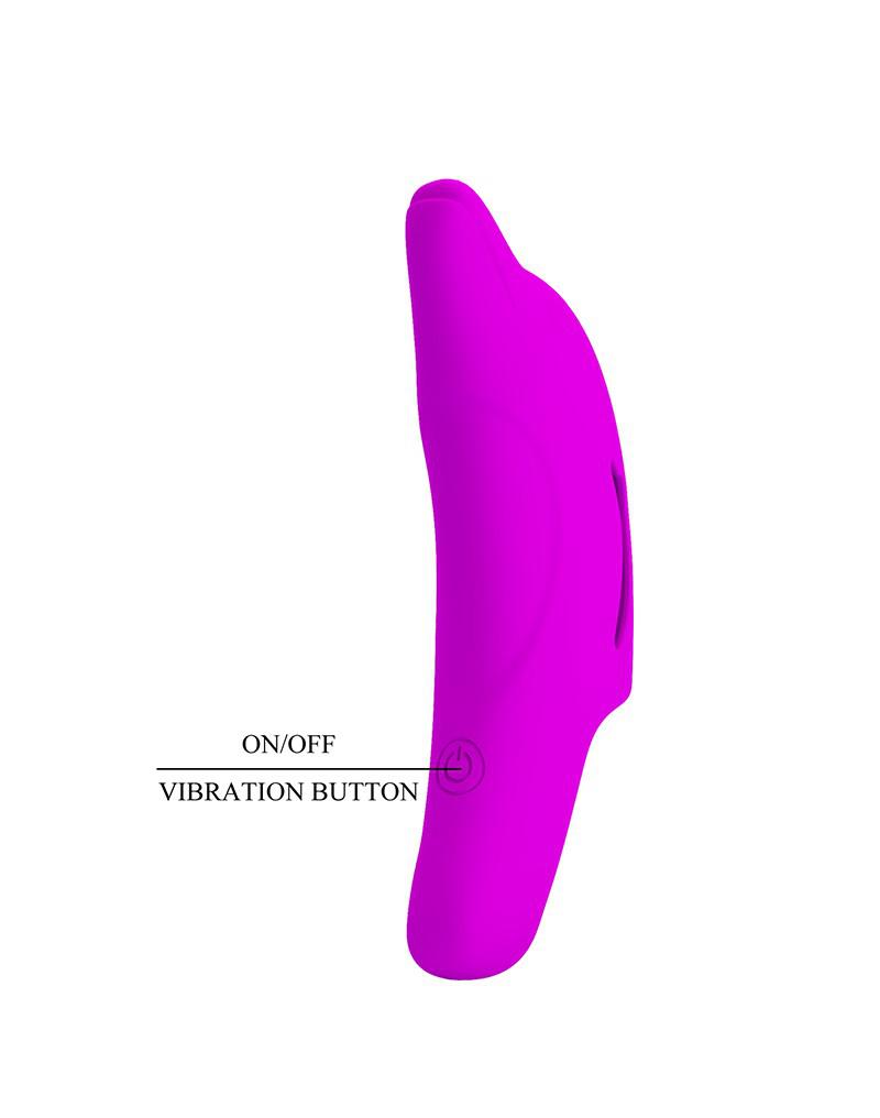 Pretty Love - Delphini - Vinger Vibrator - Roze - Siliconen - USB Oplaadbaar - 10 standen-Erotiekvoordeel.nl