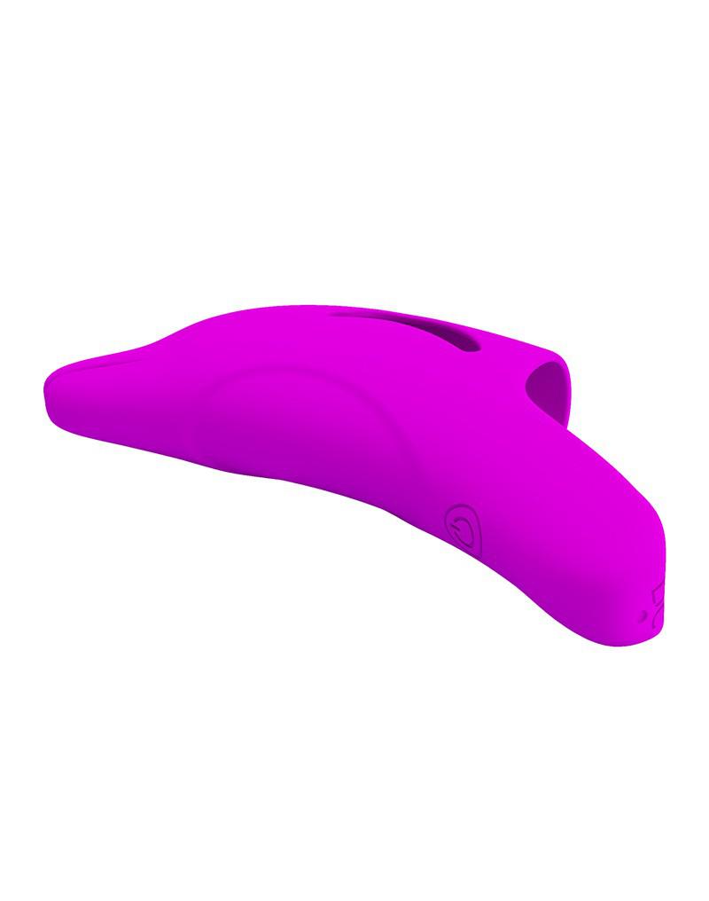 Pretty Love - Delphini - Vinger Vibrator - Roze - Siliconen - USB Oplaadbaar - 10 standen-Erotiekvoordeel.nl