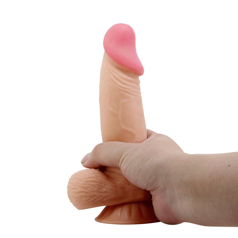 Pretty Love - Duvall - Sliding Skin Dildo - Lengte 19.4 cm - Ø 4.2 cm - Lichte Huidskleur-Erotiekvoordeel.nl