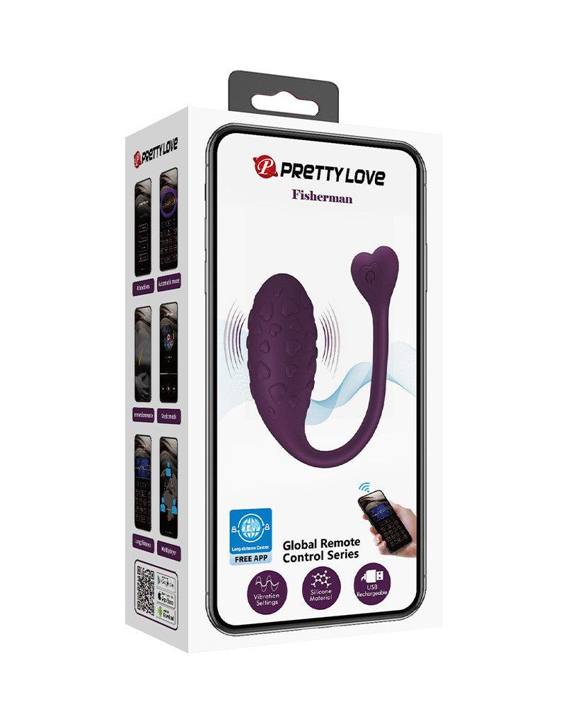 Pretty Love - Fisherman - Vibrerend Eitje - Met Nopjes - Met App Control - Paars-Erotiekvoordeel.nl