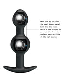 Pretty Love - Geisha Anal Plug Dubbel Met Metalen kogeltjes-Erotiekvoordeel.nl