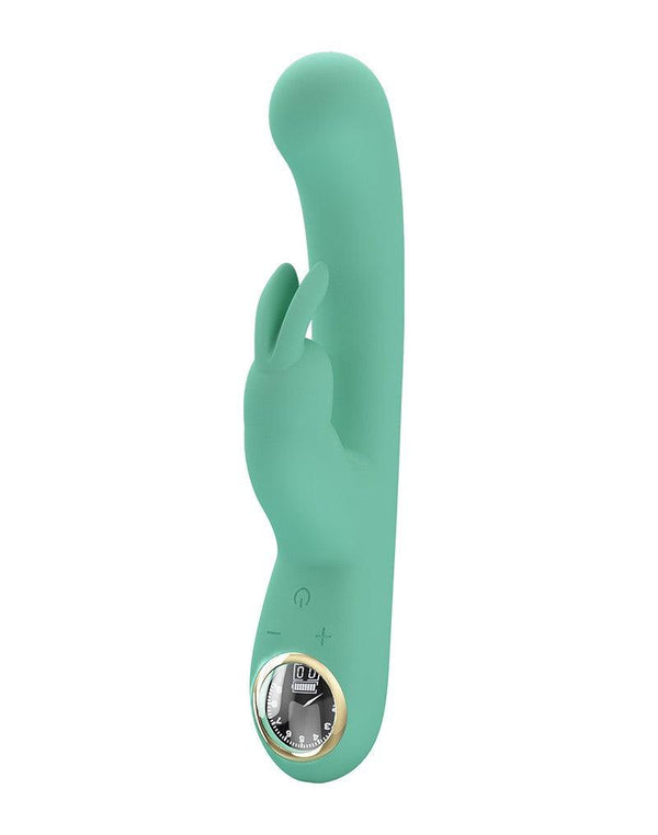 Pretty Love - Lamar - Rabbit Vibrator- Tarzan Vibrator - Met LCD Display - Lichtblauw-Erotiekvoordeel.nl