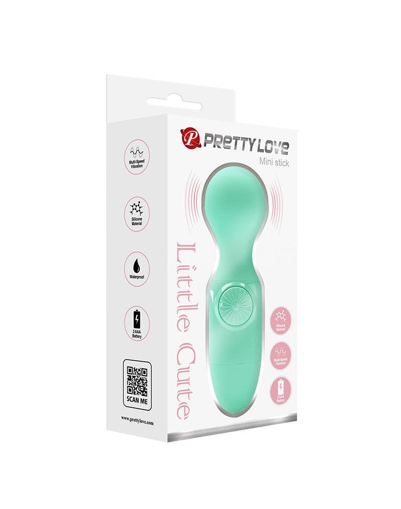 Pretty Love - Little Cute - Vibrator - Mini Stick - Mini Wand Vibrator - Groen - Compact, Krachtig en Veelzijdig-Erotiekvoordeel.nl