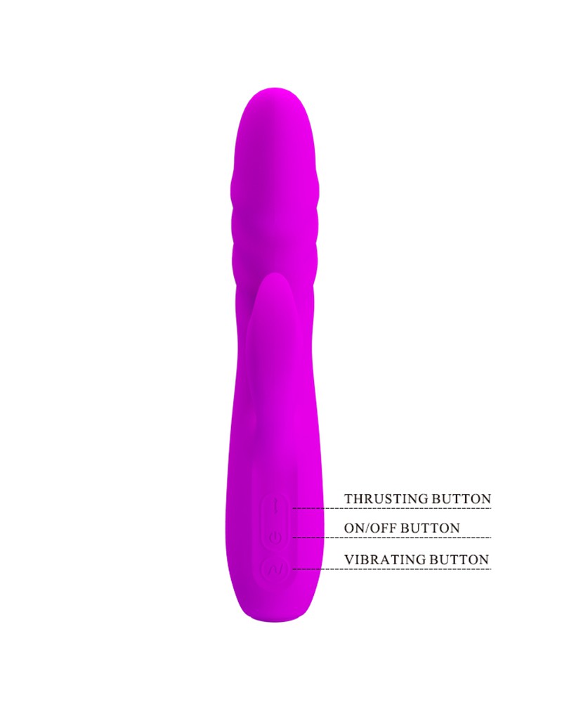 Pretty Love - Melanie - Stotende Rabbit Vibrator - Roze-Erotiekvoordeel.nl