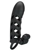 Pretty Love - Penis Sleeve Met Clitoris Stimulator Nr. 2 - Zwart-Erotiekvoordeel.nl