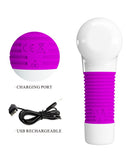 Pretty Love - Swan Super Power Gun Massage Apparaat & Wand Vibrator In 1 - Roze-Erotiekvoordeel.nl