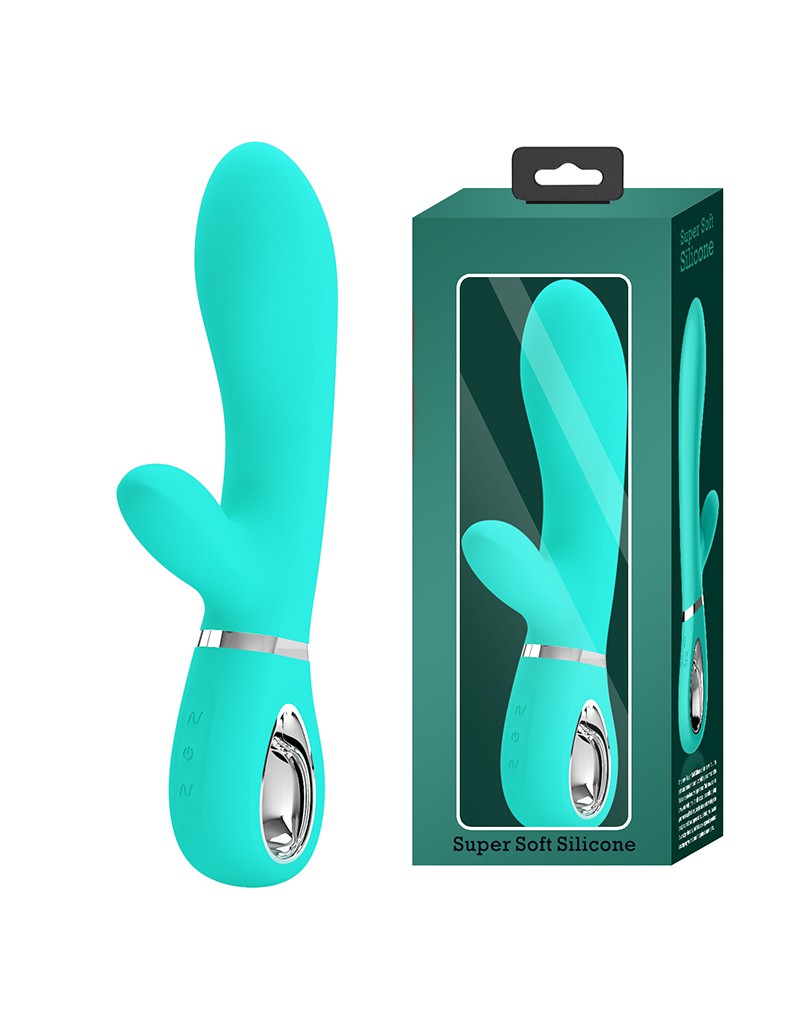 Pretty Love - Thomas - Rabbit Vibrator- Turquoise-Erotiekvoordeel.nl