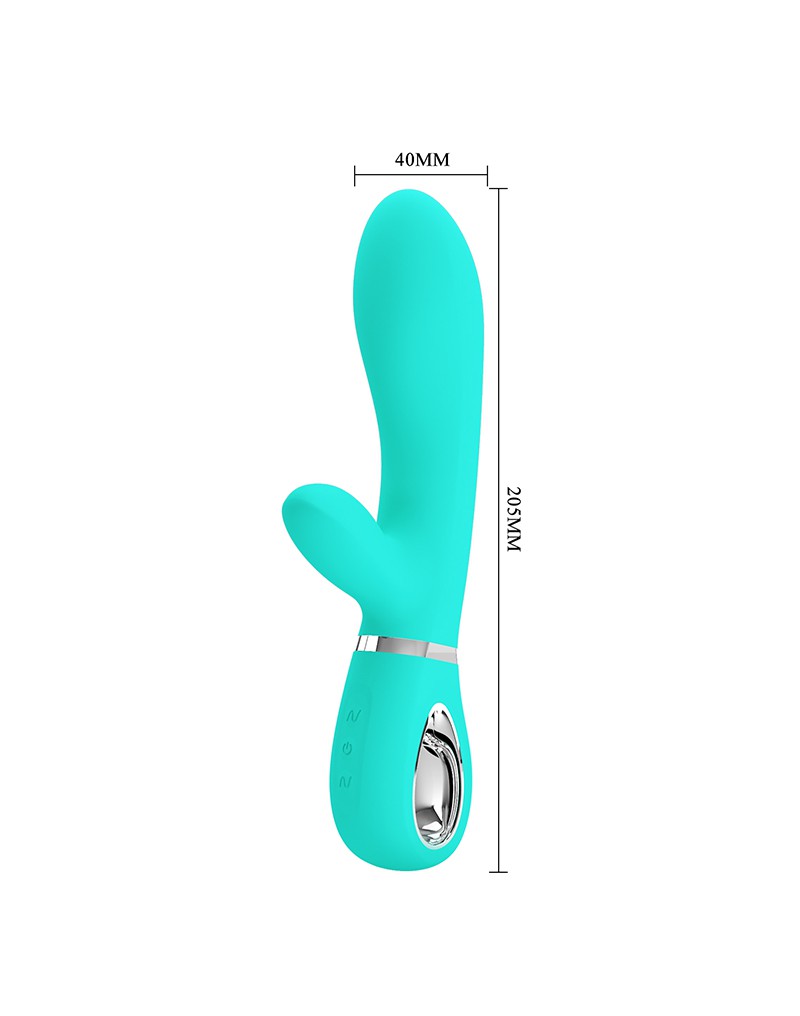 Pretty Love - Thomas - Rabbit Vibrator- Turquoise-Erotiekvoordeel.nl