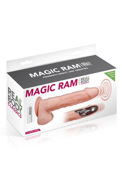 Real Body - Magic Ram - Thrusting Vibrator With Suction Cup And Remote
