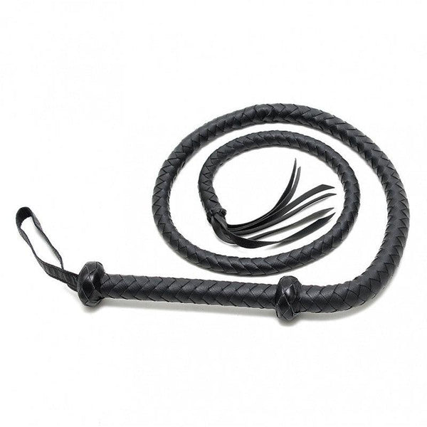 Rimba Bondage Play - Arabische Bullwhip - 150 cm - Zwart-Erotiekvoordeel.nl