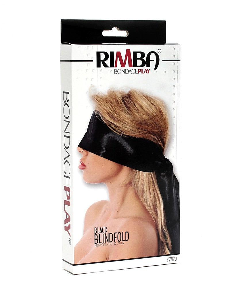 Rimba Bondage Play - Blinddoek - Ook Voor Bondage - Nylon - Zwart - 150 cm lengte - 10 cm breed-Erotiekvoordeel.nl