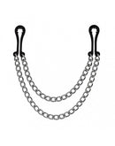 Rimba Bondage Play - Tepelklemmen - Plastic Getand - Met dubbele Ketting-Erotiekvoordeel.nl