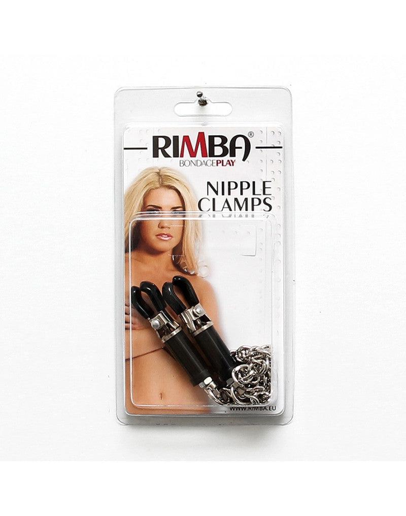 Rimba Bondage Play - Verstelbare Schroefbusjes Tepelklemmen Met Ketting-Erotiekvoordeel.nl