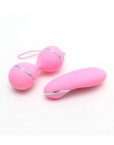 Rimba - Ibiza Vibrator Set - clitoris Vibrator En Vibrerend Eitje Met remote Control - Roze-Erotiekvoordeel.nl