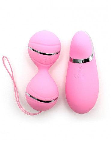 Rimba - Ibiza Vibrator Set - clitoris Vibrator En Vibrerend Eitje Met remote Control - Roze-Erotiekvoordeel.nl