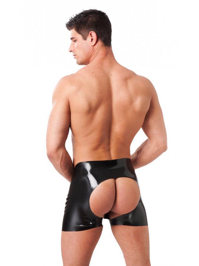 Rimba - Latex Boxershort Met Open Achterkant-Erotiekvoordeel.nl