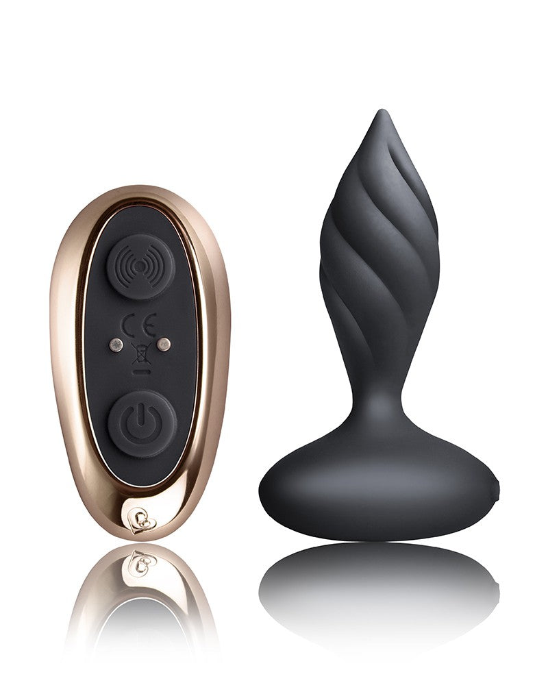 Rocks-off - Anaal Vibrator - Vibrerende Buttplug - Met Afstandsbediening - Petite Sensations Desire - Zwart-Erotiekvoordeel.nl