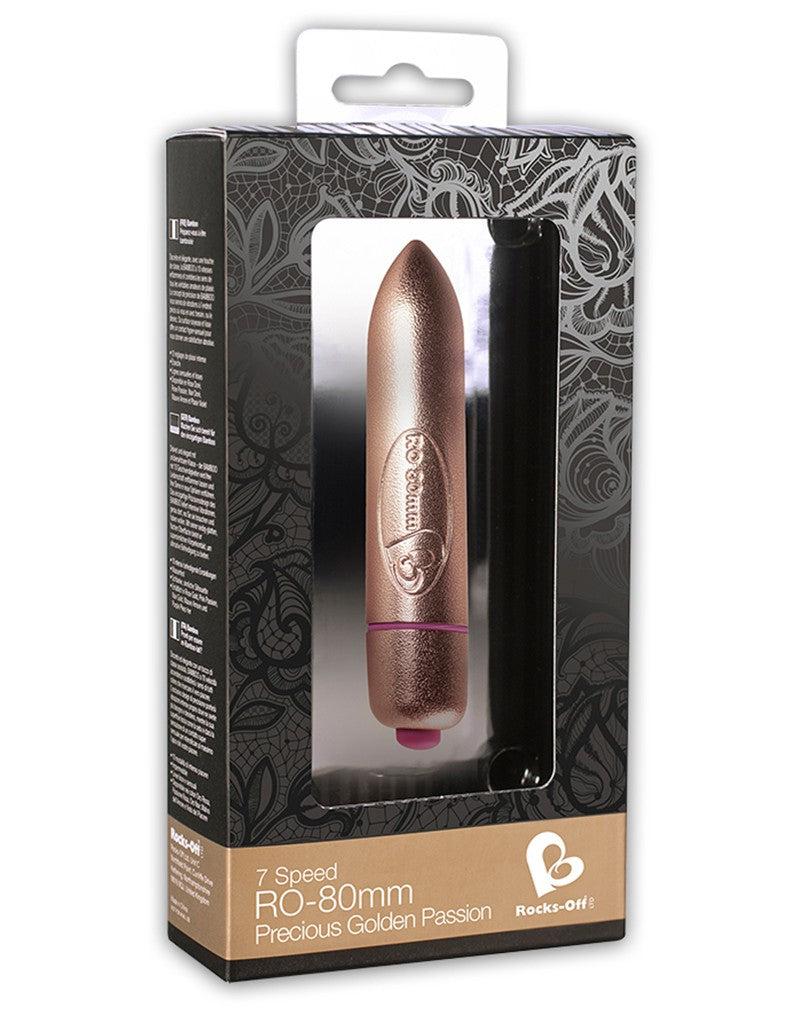 Rocks-off - Bullet Vibrator 80 mm - Rosé Goud-Erotiekvoordeel.nl