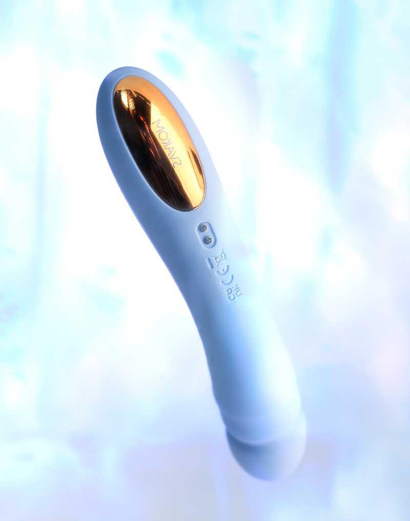 Svakom - Ava Neo - Stotende Vibrator - Thrusting Vibrator - Met App Control - Lichtblauw-Erotiekvoordeel.nl