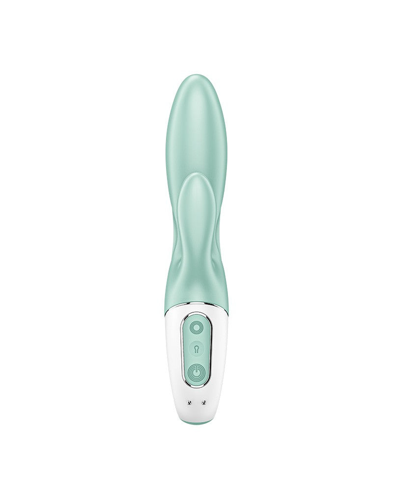 Satisfyer - Air Pump Bunny 5+ - Opblaasbare Rabbit Vibrator - Met App Control - Mint-Erotiekvoordeel.nl